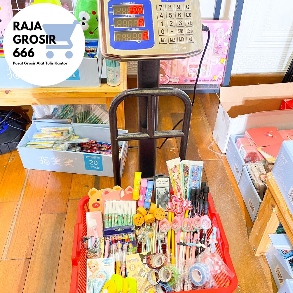 

Rajagrosir PAKET ALAT TULIS 1 GRAM atau 1 KG Stationery x V2Z6