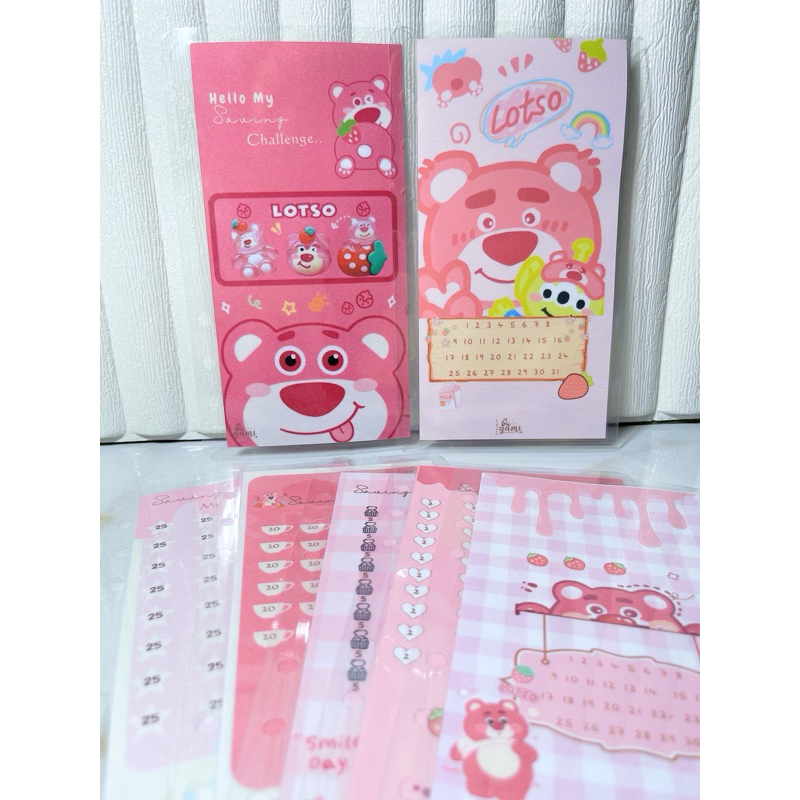 

lotso saving challenge paket lengkap 6 amplop cash envelope