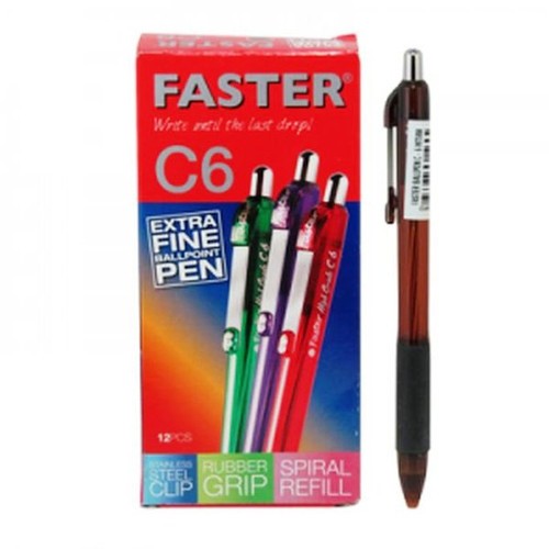 

Bolpoint Pulpen Faster C6 Cetekan HARGA UNTUK 1 PCS