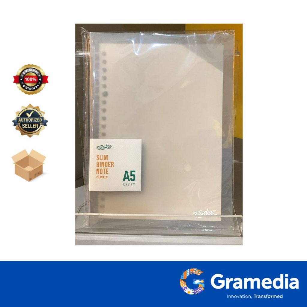 

Gramedia Surabaya - ESTUDEE BINDER NOTE SLIM A5 GREY