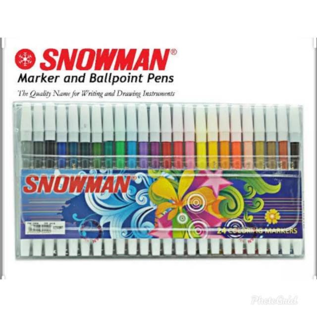 

Spidol 24 warna SNOWMAN