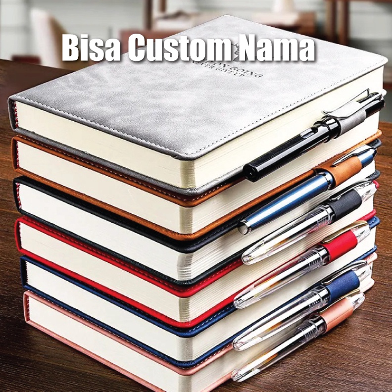 

Buku Catatan Tebal 36 Halaman Jurnal Harian Cover Kulit untuk Bisnis Harian Kantor Kuliah Bisa Custom nama y F3N6