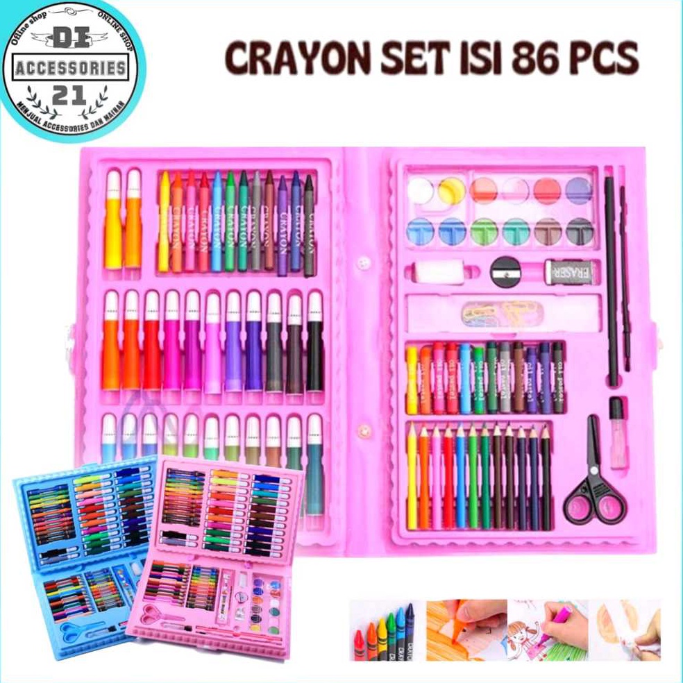 

CRAYON SET 86 PCS PENSIL WARNA CRAYON MEWARNAI ANAK ANAK COPER SET MENGGAMBAR v Q7J5
