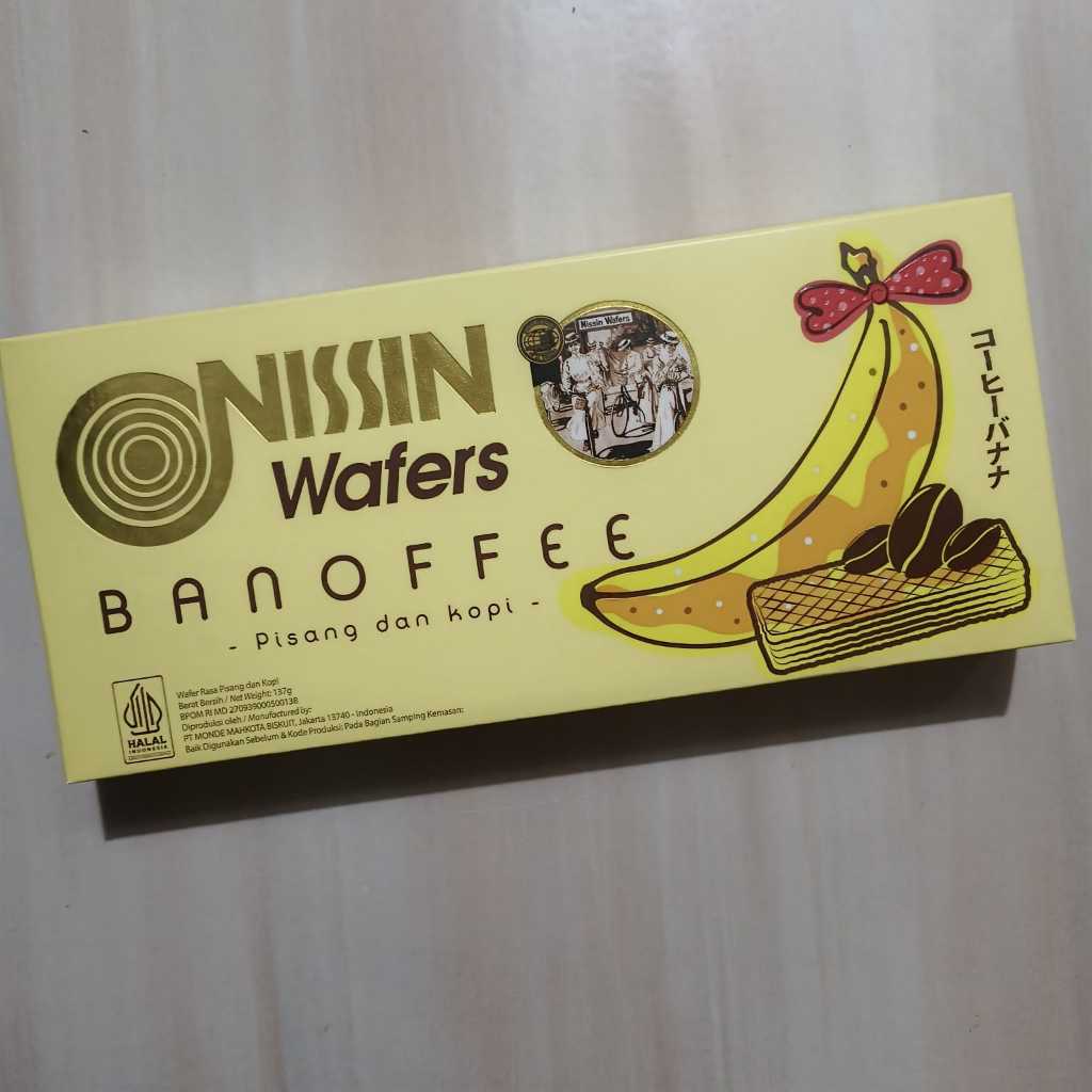 

Nissin Wafer Banoffee (Pisang dan Kopi) 137gr