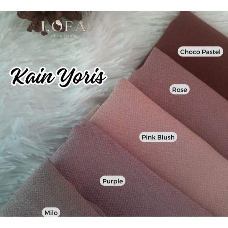 Kain Yoris Youris Torino Paulista bahan gamis premium (harga satu meter)