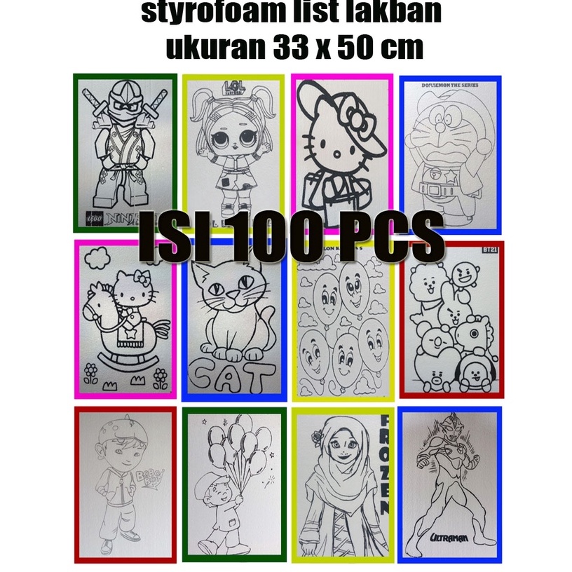 

Paket 1 pcs styrofoam lukis List lakban uk 33 x 5 i H4Z8
