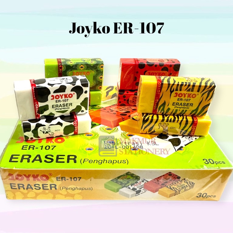 

Penghapus Joyko kecil Animal ER 17 Pak3 Pcs k U5L2