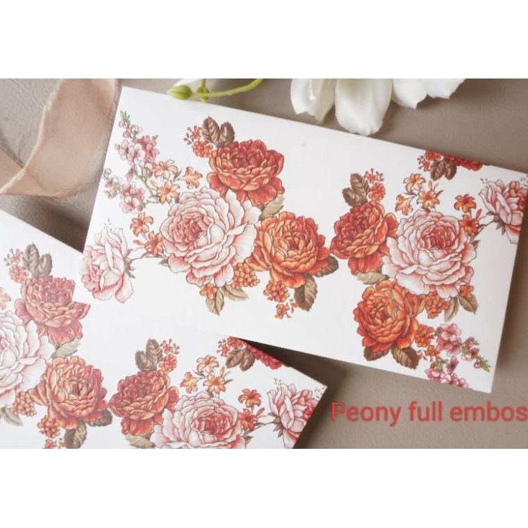

Angpau Full Embos Flower Peony Special Jasmine Paper s K2L4