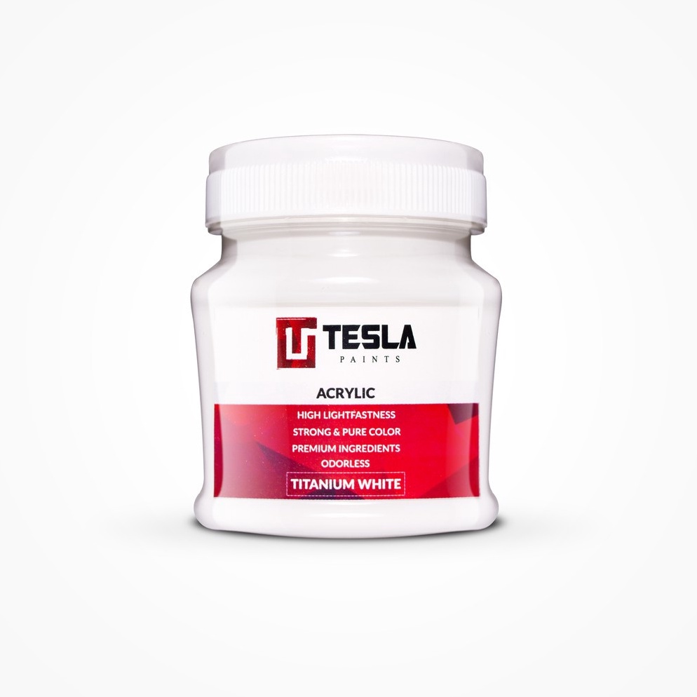 

TESLA PAINTS 125ML TITANIUM WHITE f G4B5