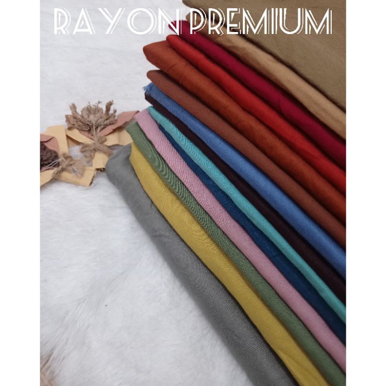 KODE G77R KAIN RAYON POLOS KILOAN MURAH