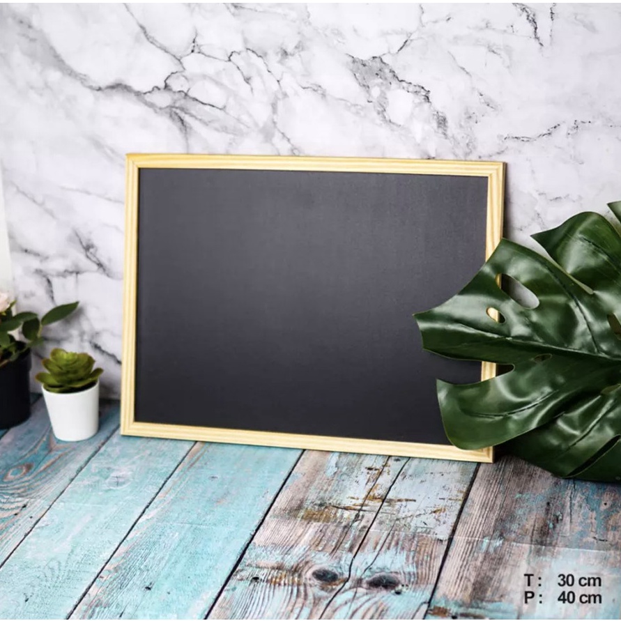 

Papan Tulis Black Board Kekinian CAFE Anak Sekolah Belajar Large 3x4cm g S6A4