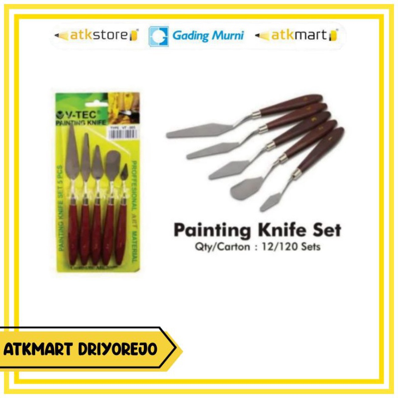 

VPAINTING KNIFE TYPE VT5 ISI 5PCS o YL5