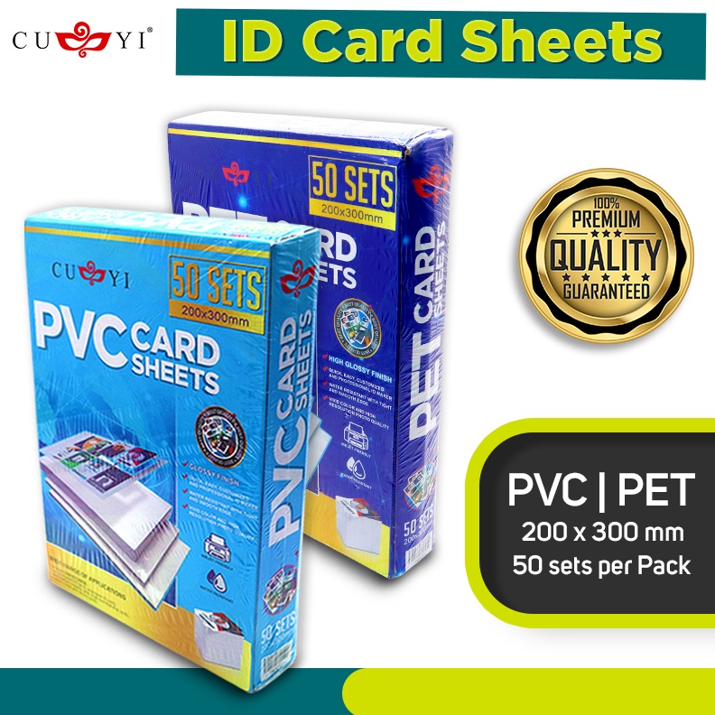 

PVC ID CARD Instant 5 Sheets Tebal 76 mm Inkjet A4 Cuyi t V5B4