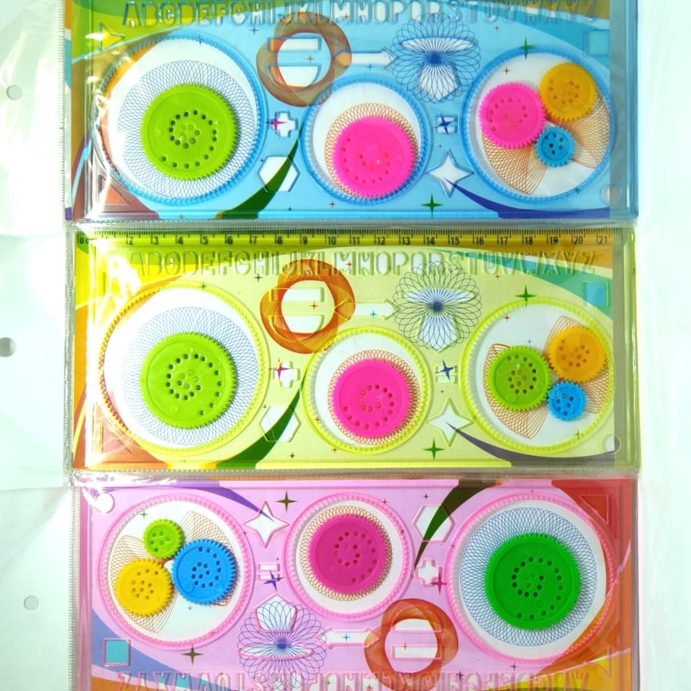 

Penggaris Rotari Garisan RotariPenggaris Rotary BT21 Penggaris Bunga Pattern Spirograph j EG7