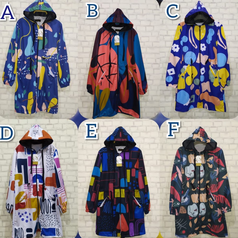 KODE M92N JAKET TUNIK PRINTING  JAKET TUNIK BAHAN LOTTO