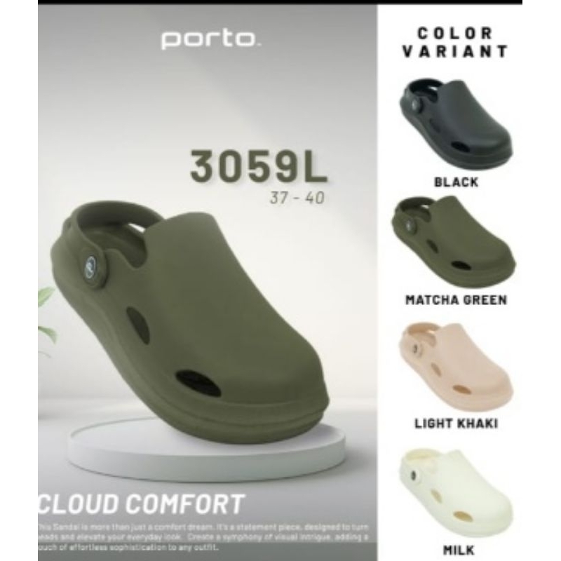 sandal porto 3059L sandal Baim sepatu sandal wanita dewasa sandal Baim porto 100%original