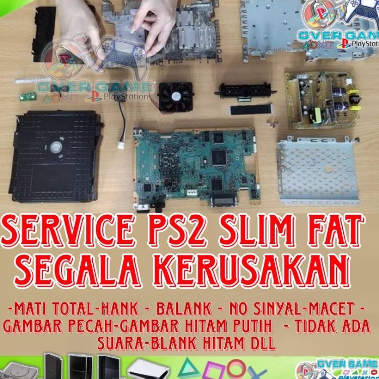 KODE I45L  JASA SERVICE MESIN PS1  PS2 Fat  Slim Semua Kerusakan