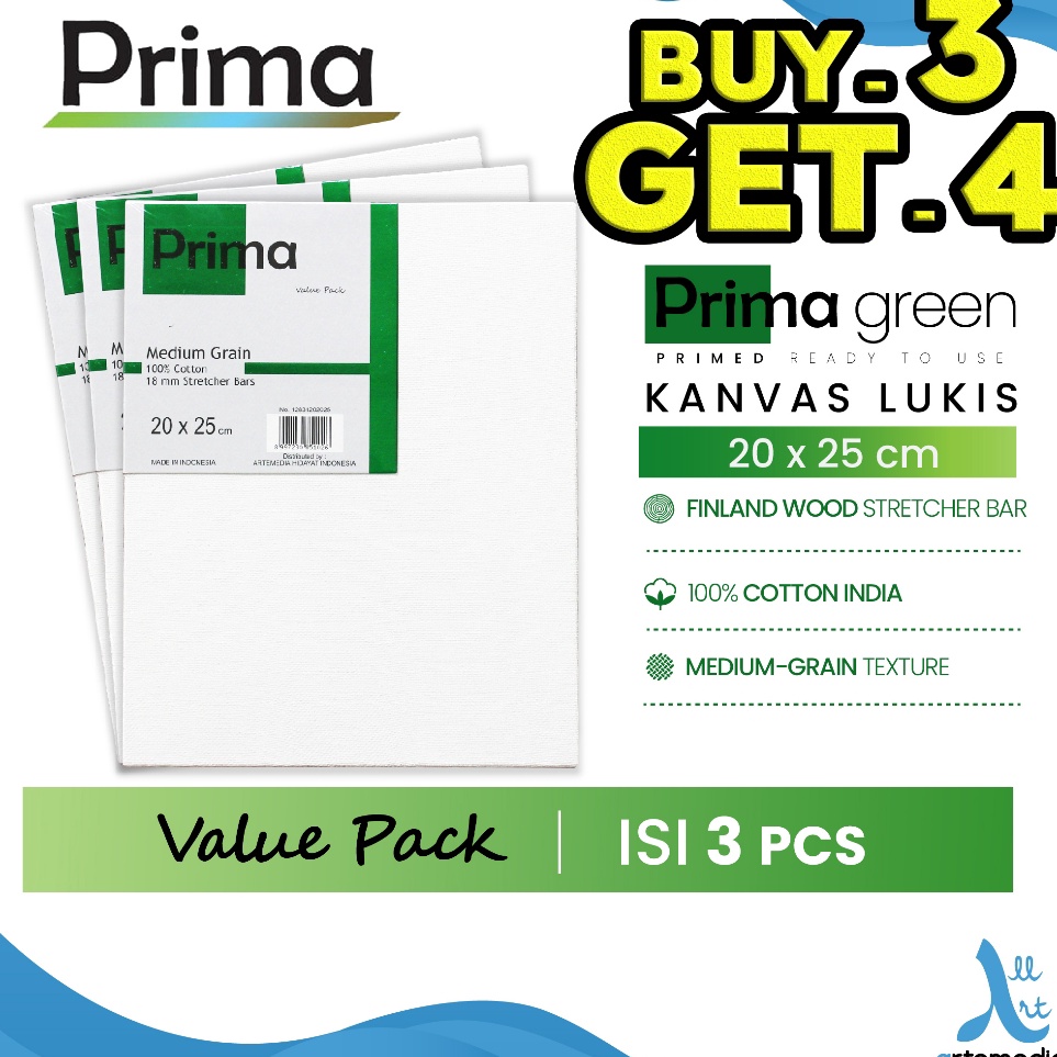 

KODE I17Q Prima Green 2x25cm Value Set Cotton Canvas