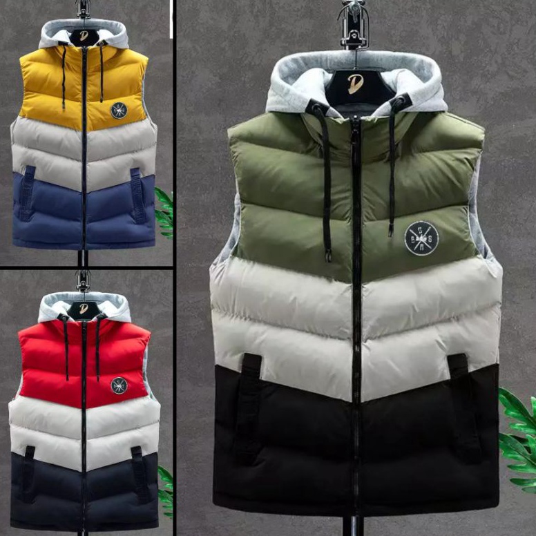 KODE O23N Rompi jaket rompi motor rompi speda rompi 3D jaket tebal hangat dan nyaman bahan parasut d