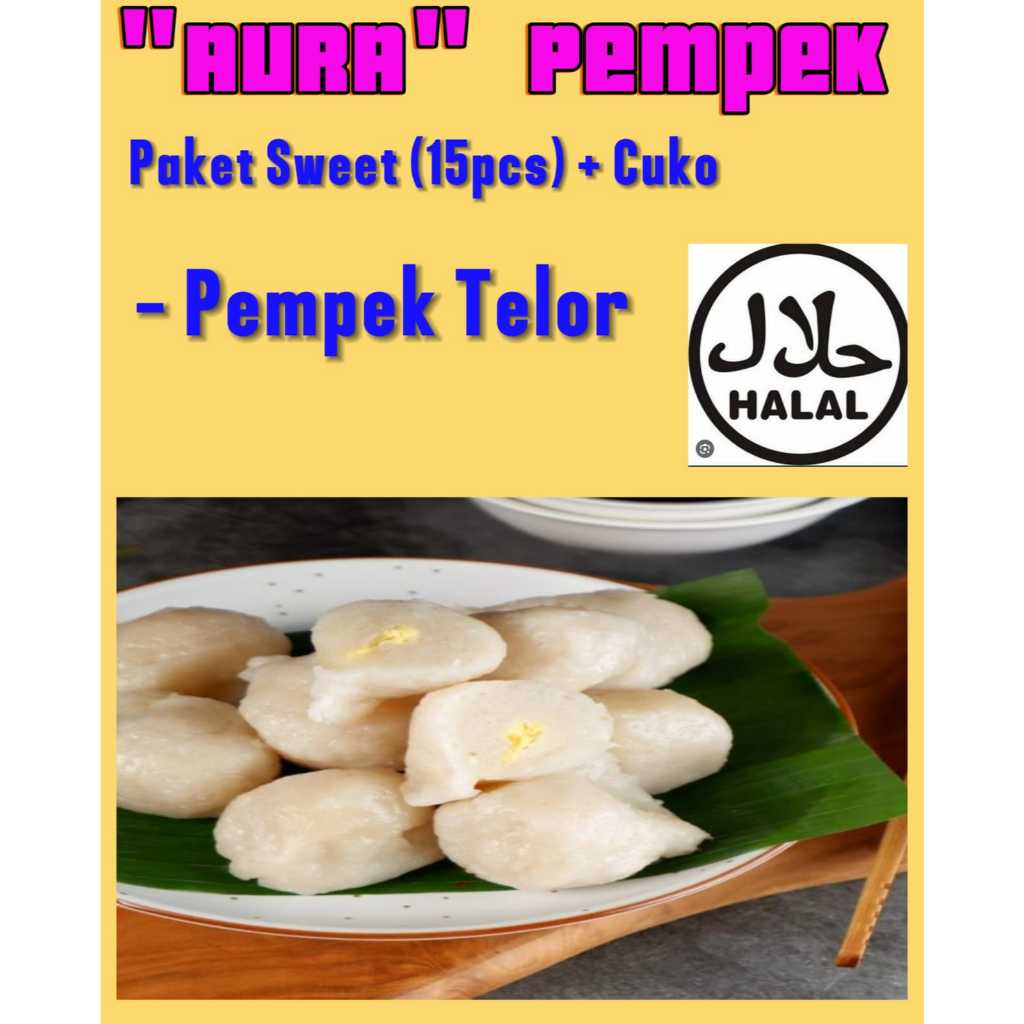 

AURA pempek asli ikan tenggiri paket sweet TELUR