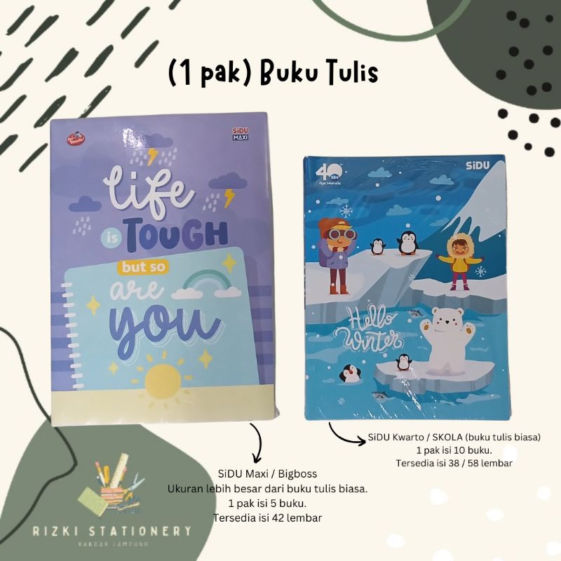 

(1 pak) Buku Tulis Sidu 38 58 Kwarto / Bigboss Big Boss / Sinar Dunia / Sidu Maxi