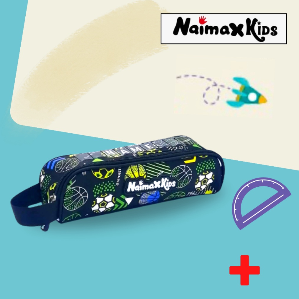 

KODE K1T Pencil Case Custom Nama Naimax kids Pencil Case Small Anak LakiLaki