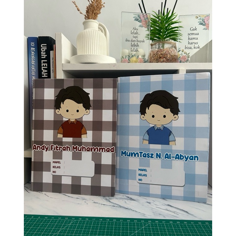 

KODE T73Z 1 PCS SAMPUL BUKU AESTETIC CUSTOM NAMA