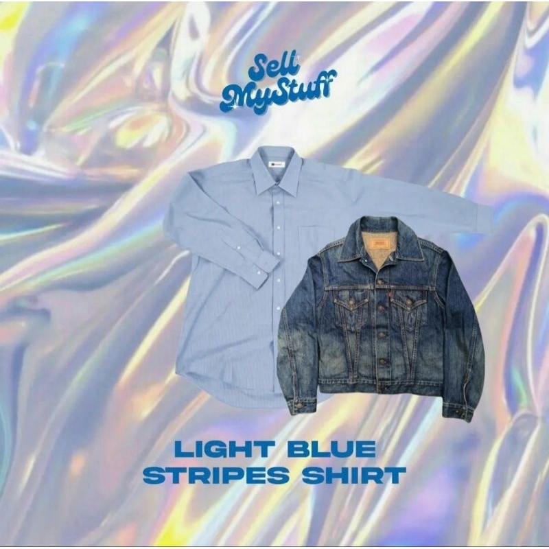 Buy 1 Get 1 Trucker Denim Jacket & Light Blue Stripe Shirt Second
