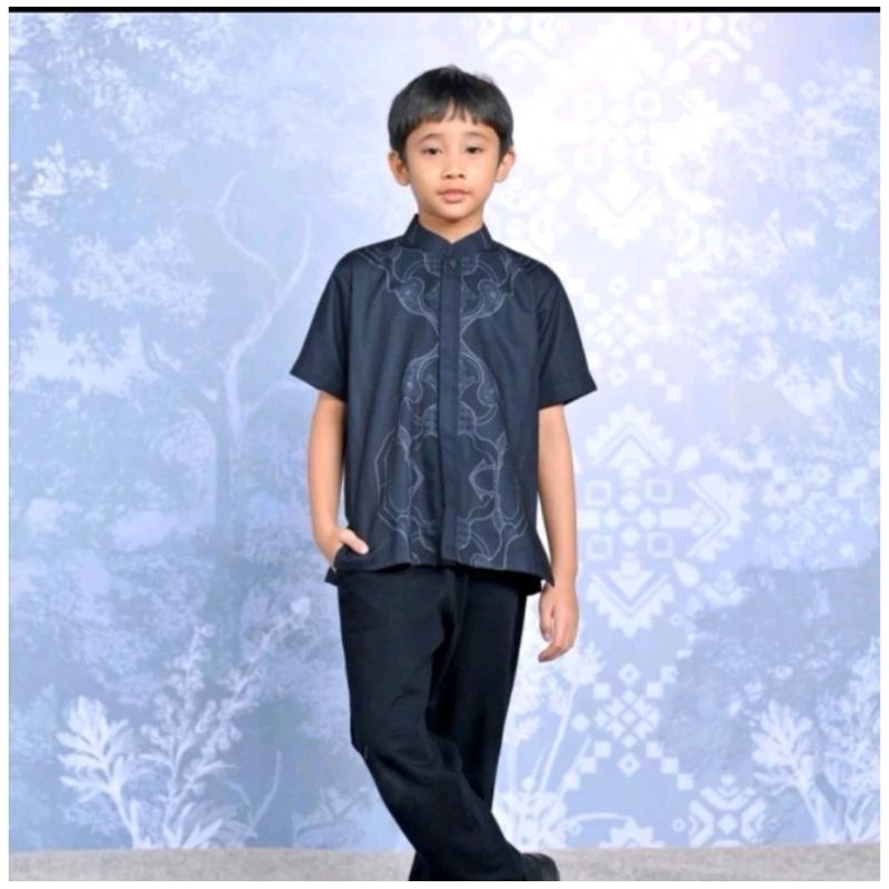 SIAP KIRIM. Crystalura Koko kids Navy M by Vanilla hijab