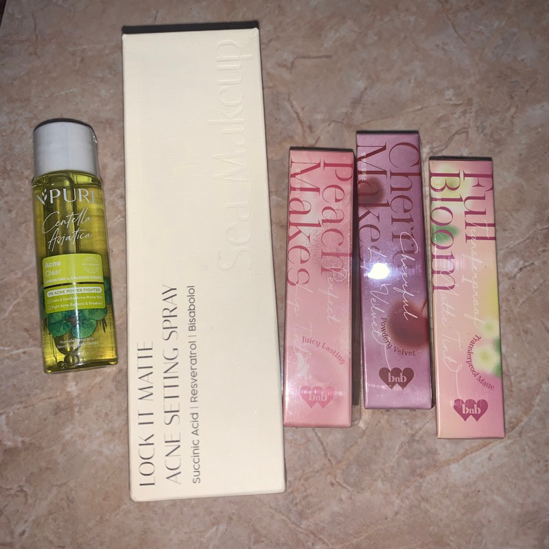 Mascara Bnb Somethinc Toner NPURE Setting Spray Sea Makeup Lip Tint Matte Velvet Bnb Barenbliss