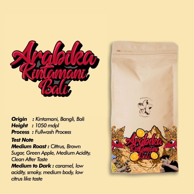 

Arabika Kintamani Bali Roasted Bean / Biji Kopi 1 kg