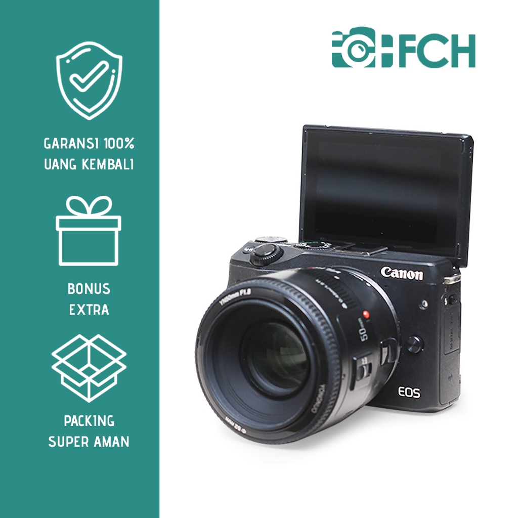 CANON M3 LENSA FIX PAKET BOKEH MURAH SIAP HUNTING