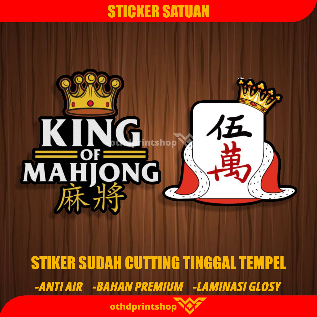 

Stiker King and queen Mahjong Ways Sudah cutting tinggal tempel auto gacor Harga Untuk 2 pcs