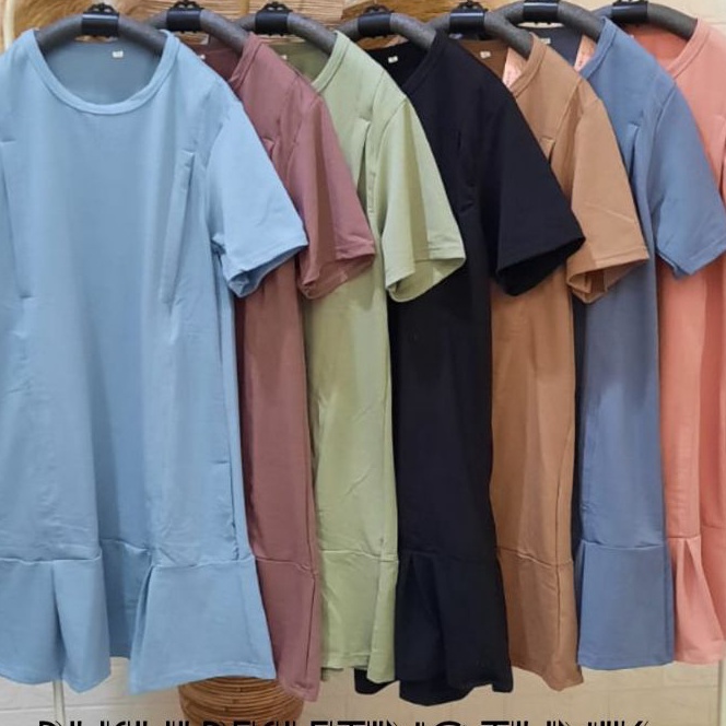 Potongan BUSUI LENGAN PENDEK TUNIK BUKAAN KANAN KIRI RESLETING BAHAN BABYTERRY