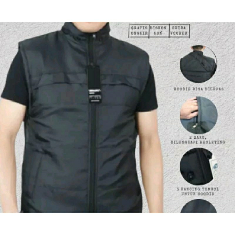 Rompi Parasut Polos/Rompi Outdoor/Rompi Touring/Rompi Komunitas/Rompi Ojol/Rompi Viral/Rompi Sultan