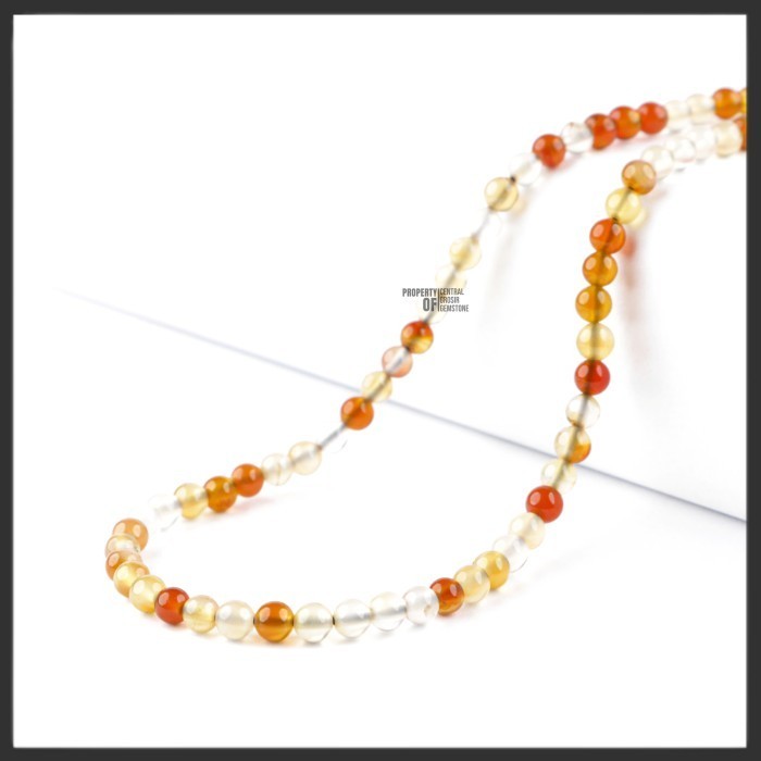 Kalung Batu Pria Wanita Agate Natural Chalcedony Necklace Couple Dewasa Anak Gemstone Akik Permata A