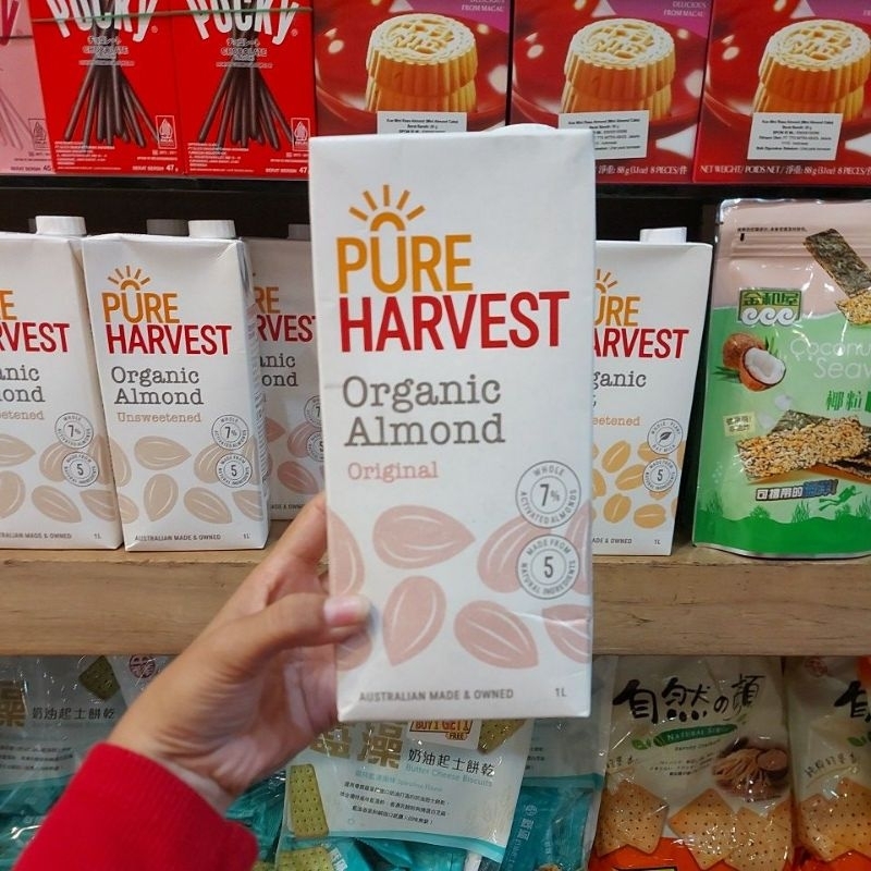 

pure harvest organic almond original 1L susu kacang australia