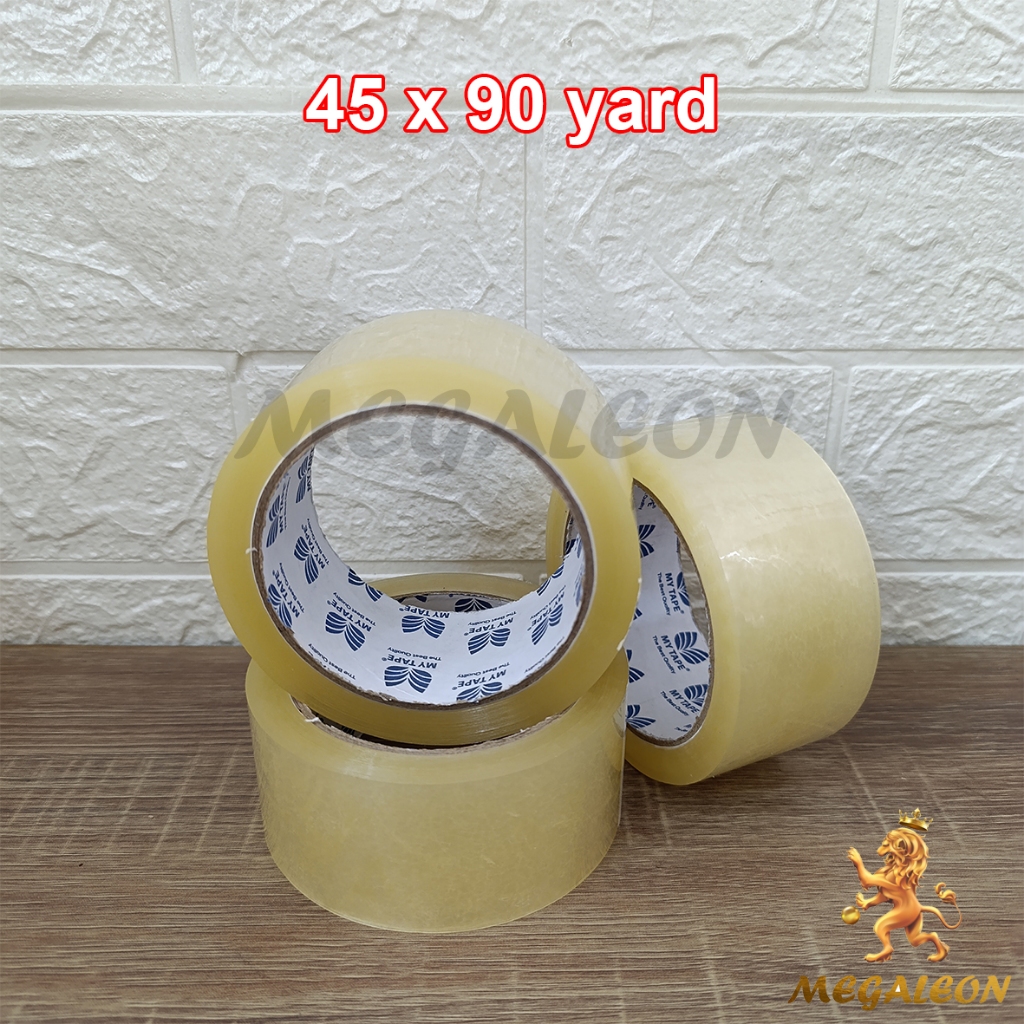 

Lakban Bening 45mm x 90 yard 45 MICRON TEBAL LENGKET (1 PCS)