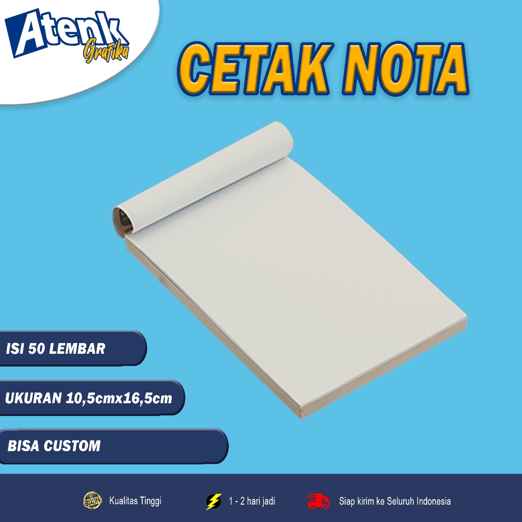 

NOTA POLOS UKURAN 10cm x 16cm