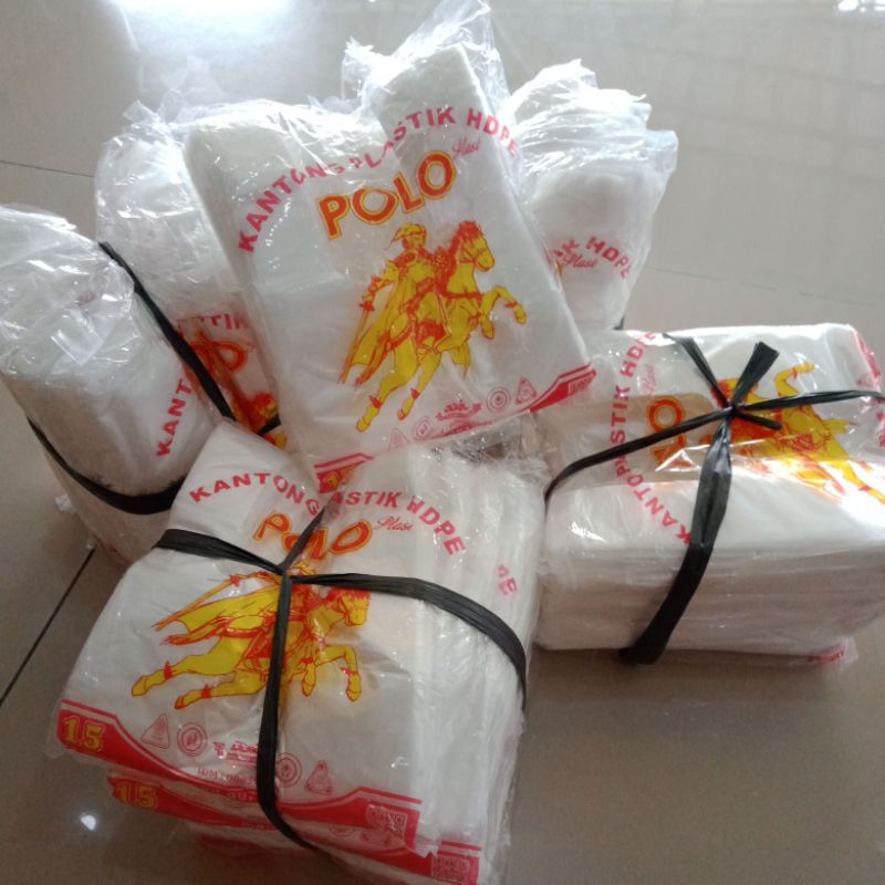 KANTONG PLASTIK HDPE BENING POLO 15