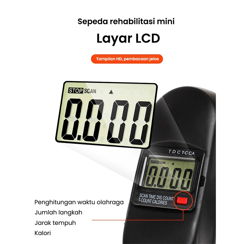 Sepeda Statis Olahraga Gym Fitness / Sepeda Statis Terapi Portable Sepeda Statis Mini Bike Untuk