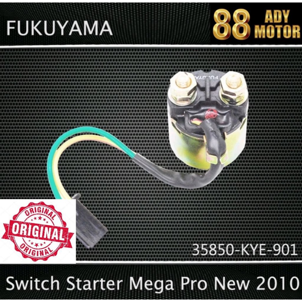 Relay Switch Starter Mega Pro New, Verza Honda Asli Fukuyama