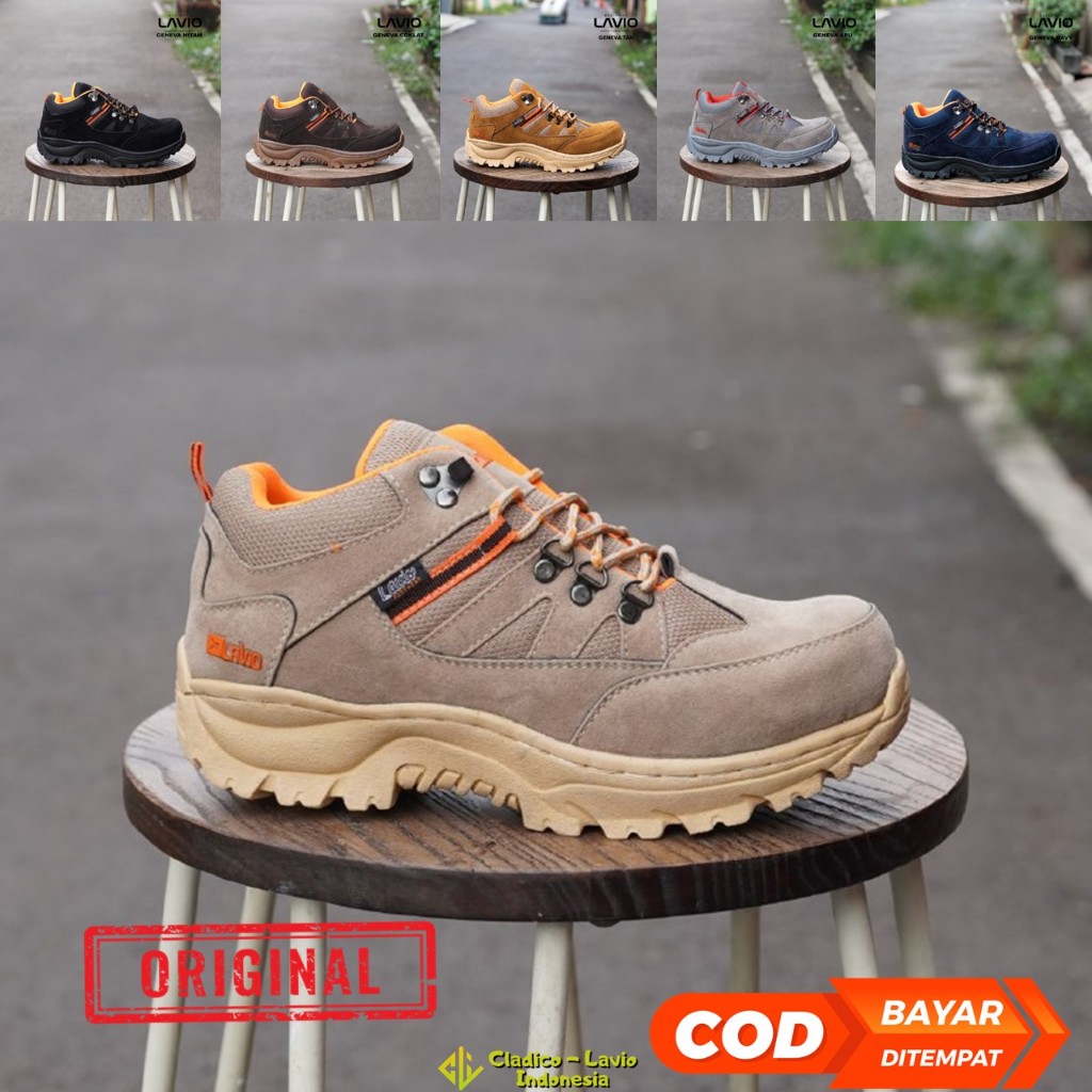 Safety Shoes High Quality Original Lavio Geneva Low Sepatu Pria Safety Sporty