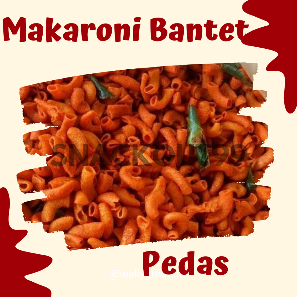 

Makaroni Bantet Pedas 250 gram - 1 kg Terenak Termurah