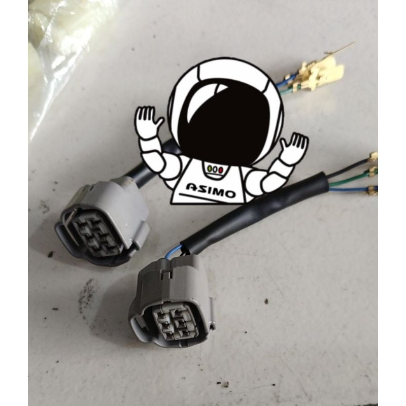 soket headlight Extension adaptor upgride pin 3 to 6 Led Old ke New Toyota Avanza Agya calya Rush ka