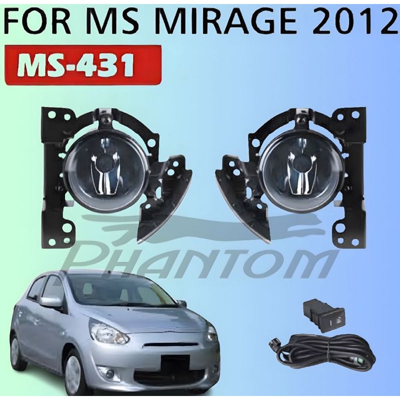 FOGLAMP FOG LAMP LAMPU KABUT LAMPU LED DRL MS-431 MS MIRAGE 2012 2013 2014 sd 2016