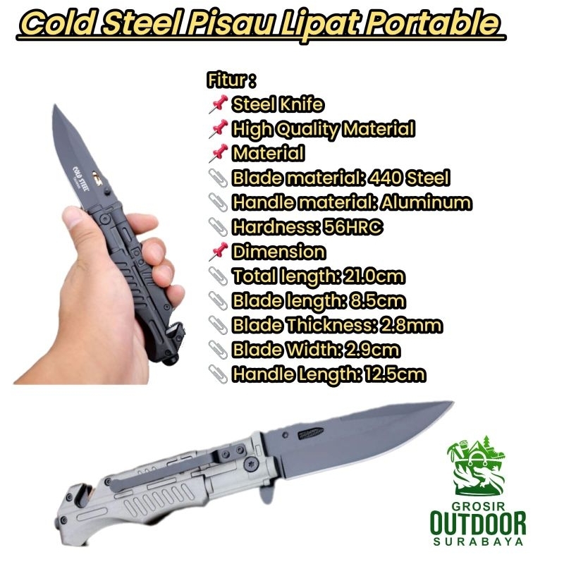 Cold Steel Pisau Lipat Portable