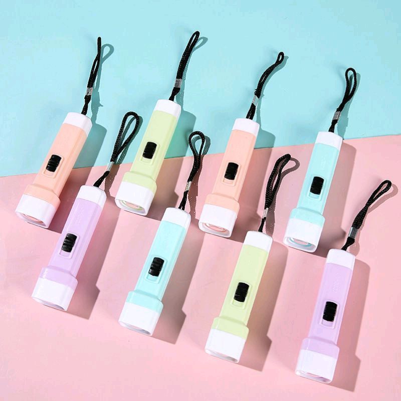 GANTUNGAN SENTER WARNA SOFT PASTEL LED / LED FLASHLIGHT JUMBO GANTUNGAN SENTER BESAR JUMBO / GANCI S