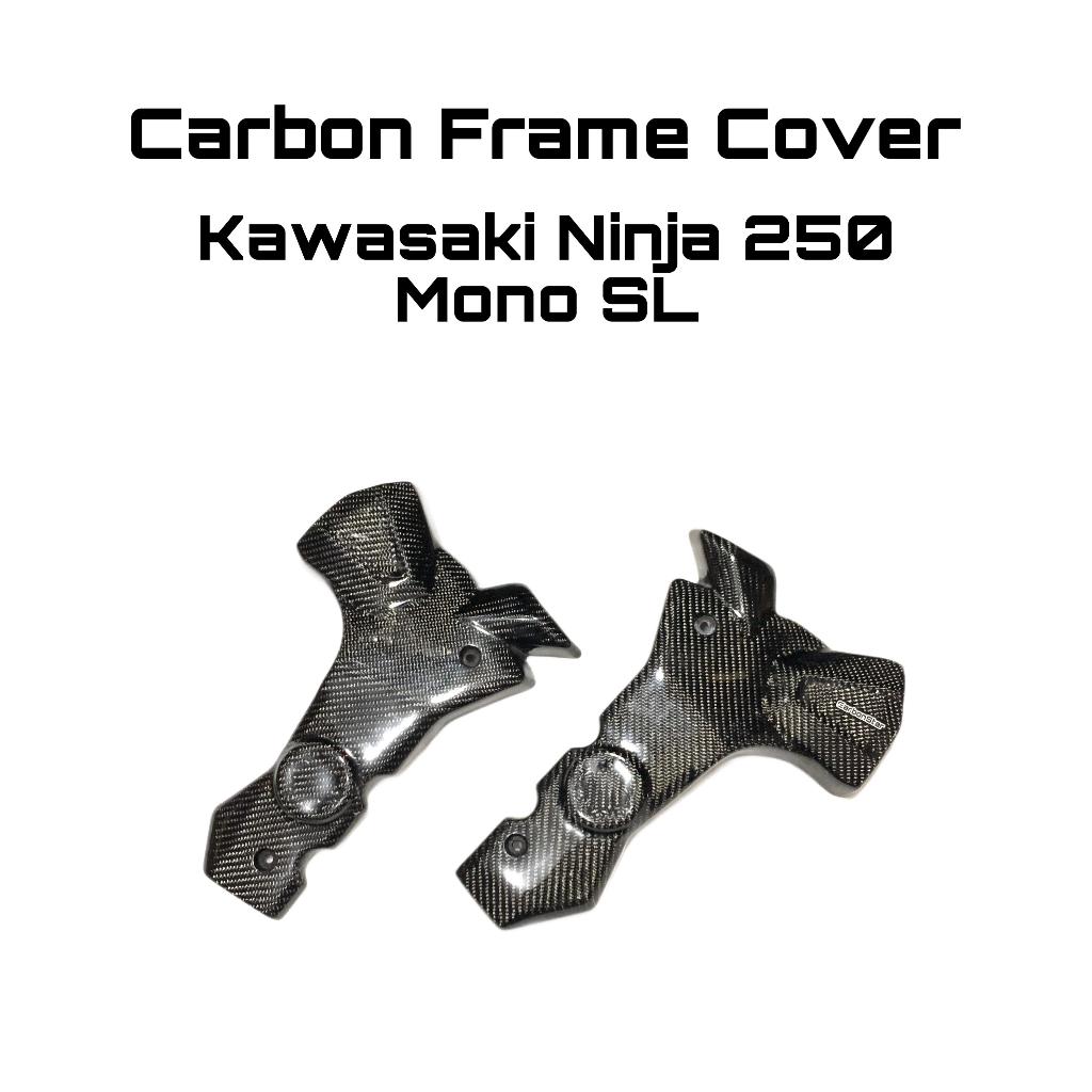 Carbonstar : Carbon Frame cover Ninja 250 Z250 sl mono Modificazone Aksesoris Body Modifikasi Origin