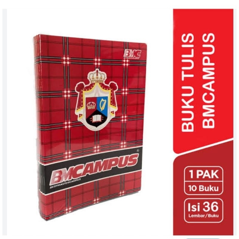 

Buku Tulis BMC 36 Lembar (1Pak/10 Buku)